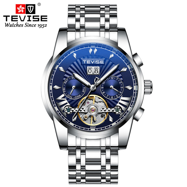 Picture of Tevise Full Steel Mens Watches Fashion Top Brand Luxury Business Tourbillon Automatic Mechanical Watch Men Waterproof Watch