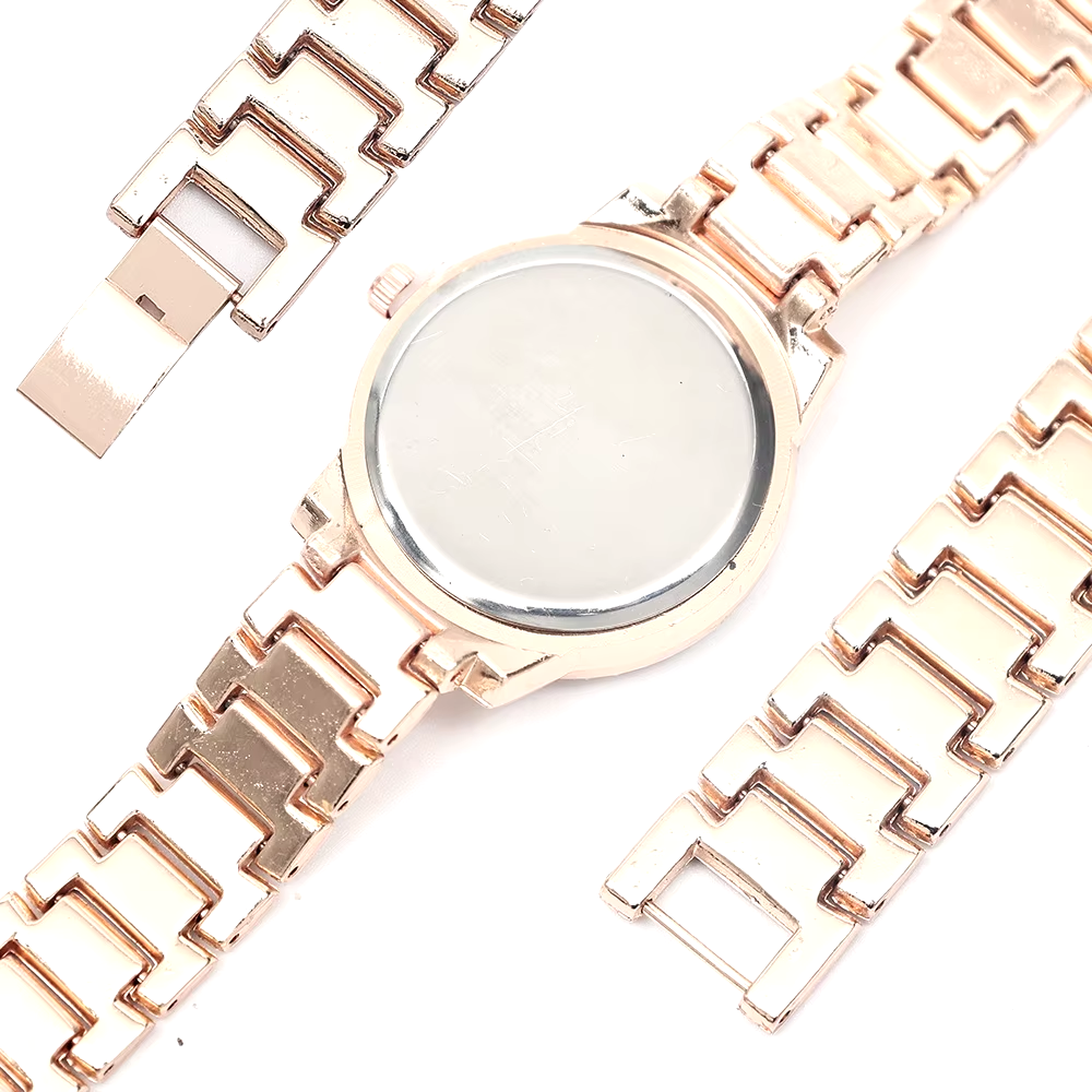 Picture of Diamond Elegant Zircon Crystal Top Brand Steel Bracelet Watch - Golden