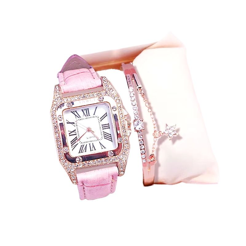 Picture of Women diamond starry Luxury Watch & Bracelet set