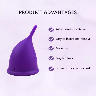Picture of ANEERCARE Hypoallergenic Certified Reusable Menstrual Cup for Women | Large Size | Small Size | Pad