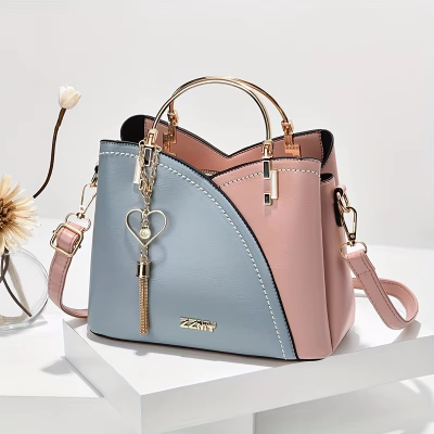 Picture of Women's Trendy K-Style Satchel Crossbody Bag Large Capacity Zip Closure Single Fashionable Bag