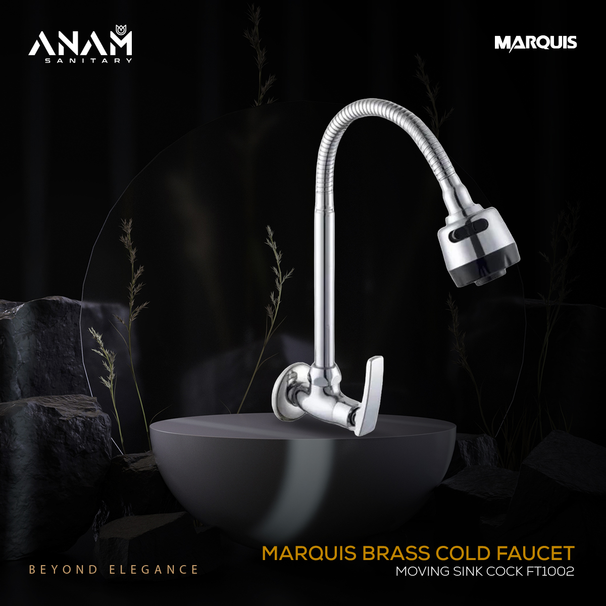 Picture of Marquis Brass Cold Faucet-Moving Sink Cock FT1002
