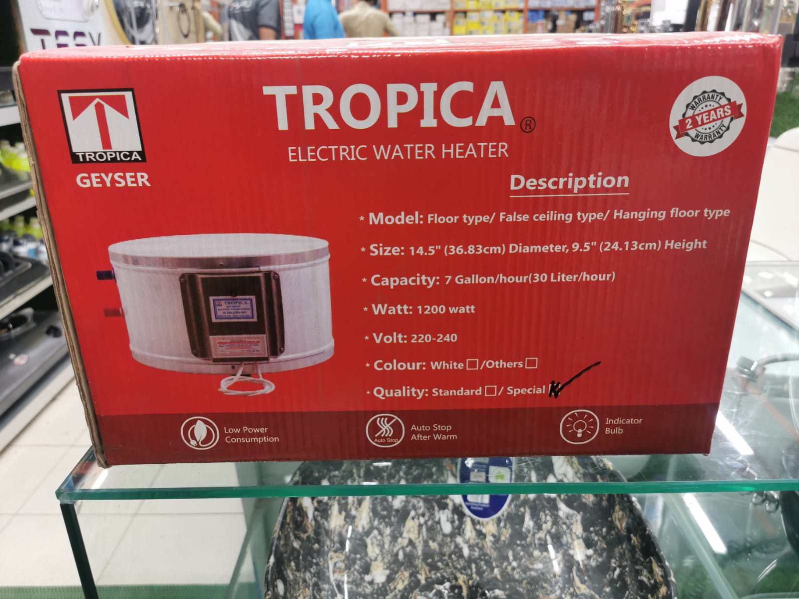 Picture of Shameem Tropica 30 Liter Special Floor Type Water Heater/Geyser