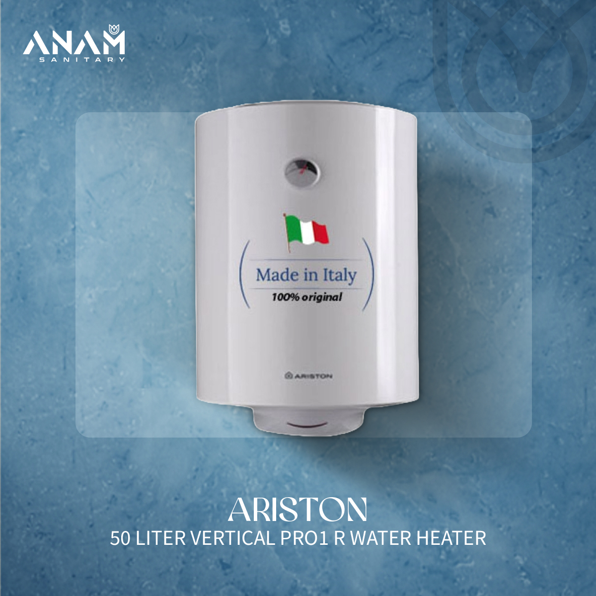 Picture of Ariston 50liter Vertical PRO1 R Water Heater (Geyser) Made in Italy