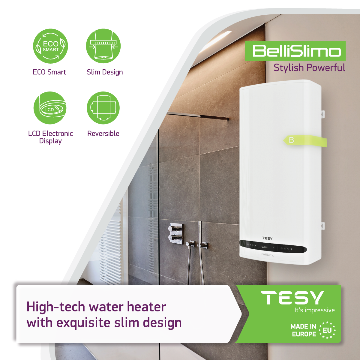 Picture of Tesy BelliSlimo 50Liter Electric Water Heater