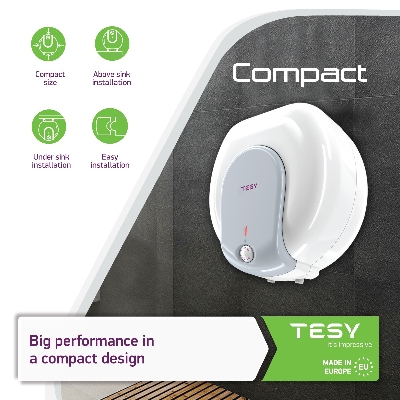 Picture of Tesy Compact 10Liter Above Sink Electric Water Heater