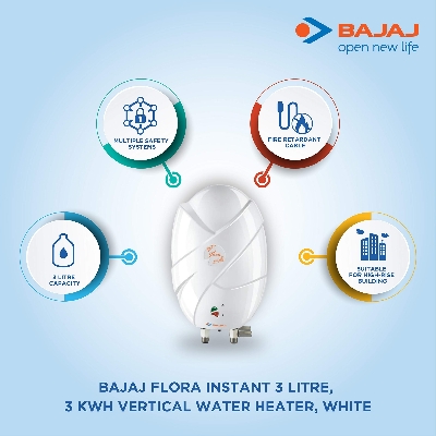 Picture of Bajaj Flora Instant Water Heater - 3L