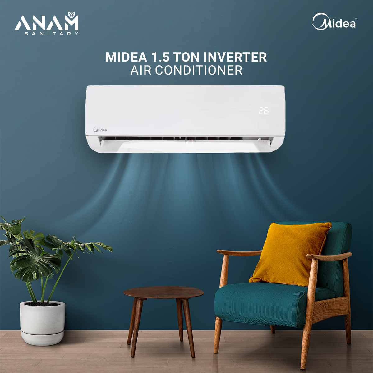 Picture of Midea 1.5 Ton Inverter Air Conditioner (MSI18CRN)