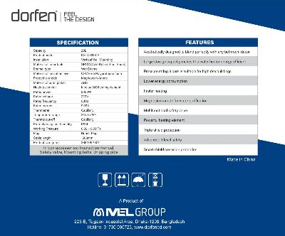Picture of DORFEN Geyser 20 Litre, DF-WH20LA