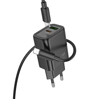 Picture of Hoco N61 Gentle PD20W+QC3.0 charger set(C to C)(EU)