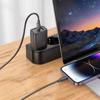 Picture of Hoco N61 Gentle PD20W+QC3.0 charger set(C to C)(EU)