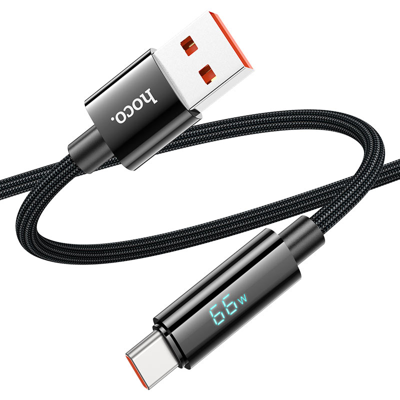 Picture of Hoco U125 Benefit 5A 66W charging data cable with display Type-C