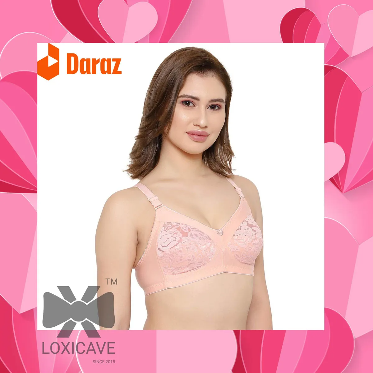 Picture of Ultimate Comfort in One Piece - 1 Pcs 1 Color Premium Quality Soft Cotton Bra - Best Fitting - Perfect for All Seasons