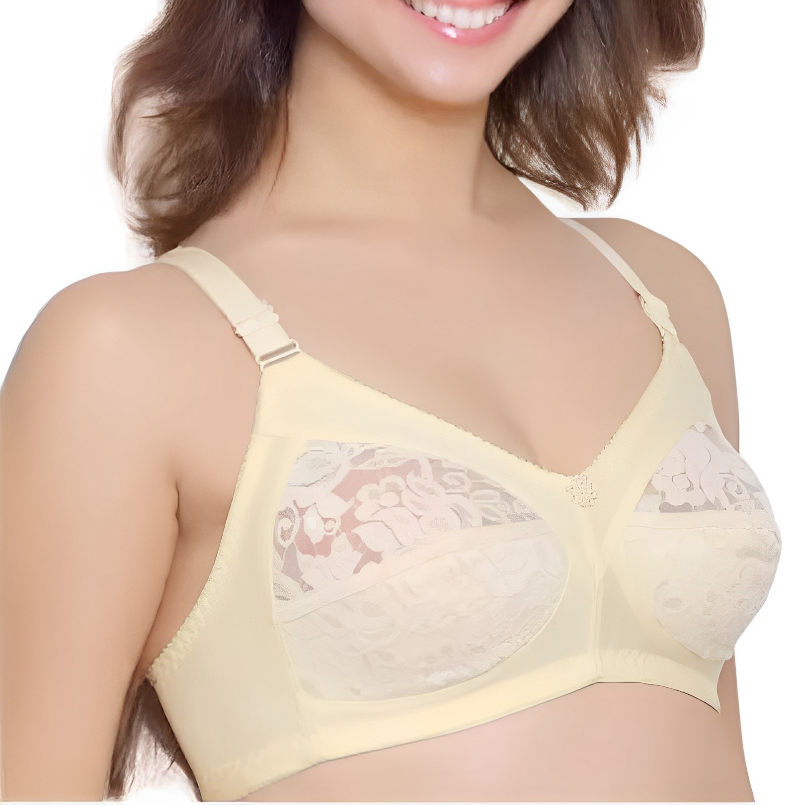 Picture of 4 Pieces Standard Quality Full Half Net Bra for Women & Girls - Comfortable to Wear - Comfortable and Stylish Innerwear Set