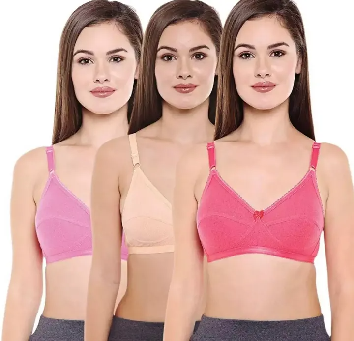 Picture of 3 Piece Comfortable Sexy Stitchable Bra For Women - Bra - Bra For Girls Bra
