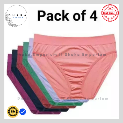 Picture of 4 Piece Cotton Panty For Women and Panti for Girls / Export Quality Ladies Pantie / Girls Panty