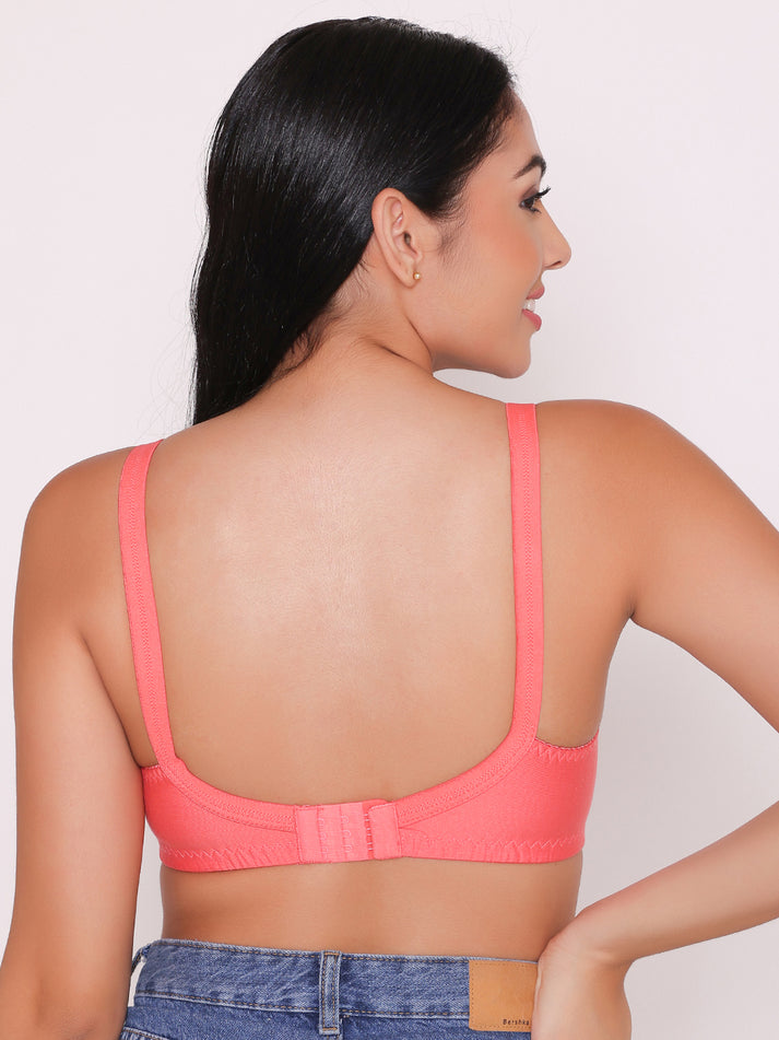 Picture of Half Net Non Padded Non Wired Full Coverage Bra (Pack of 3)