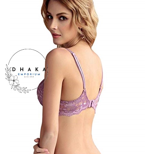 Picture of Brachy Women's Net Non-Padded Wired Bra // AC Net Bra Premium Quality Soft Cotton Bra Best Fitting Multicolor