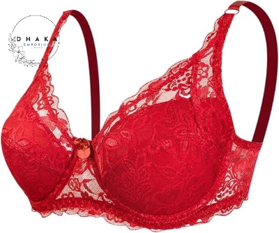 Picture of 4 Pieces High-Quality Full Net Cotton Non-Padded Bra Set for Women's & Girls