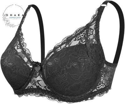 Picture of 4 Pieces High-Quality Full Net Cotton Non-Padded Bra Set for Women's & Girls