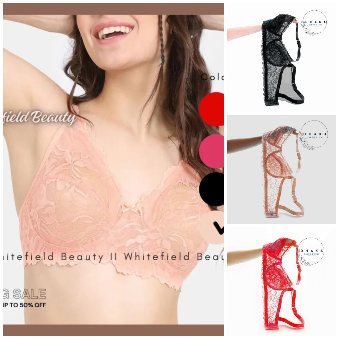 Picture of Premium Quality Cotton Net Bra for Women's Body Fitting | Stylish and Comfortable Net Bra for Beautiful Women's & Girls - Best Fitting