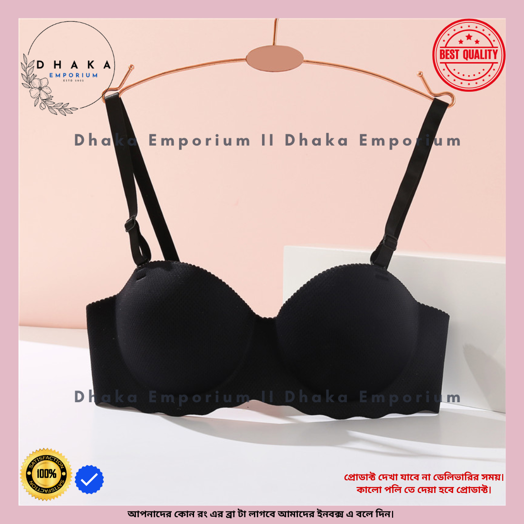 Picture of Seamless Bra Non-Slip Bra Strapless Bra Gathered Bra 1/2 Cup Bra Anti Sagging Bra Gathered Bra 3D CUP Soft Bra Elastic Free Cup