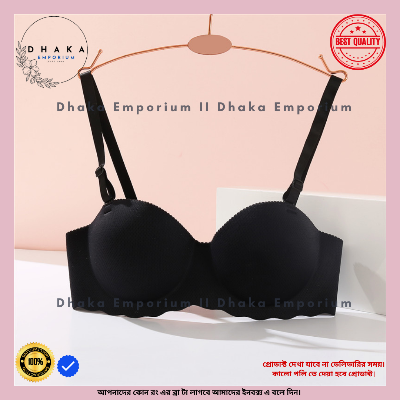 Picture of Seamless Bra Non-Slip Bra Strapless Bra Gathered Bra 1/2 Cup Bra Anti Sagging Bra Gathered Bra 3D CUP Soft Bra Elastic Free Cup