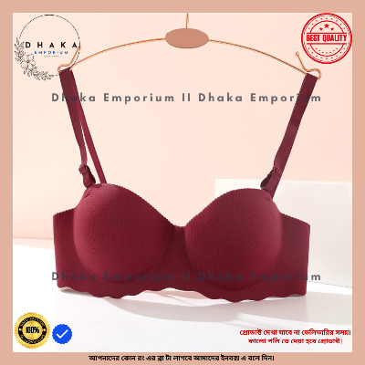 Picture of Seamless Bra Non-Slip Bra Strapless Bra Gathered Bra 1/2 Cup Bra Anti Sagging Bra Gathered Bra 3D CUP Soft Bra Elastic Free Cup