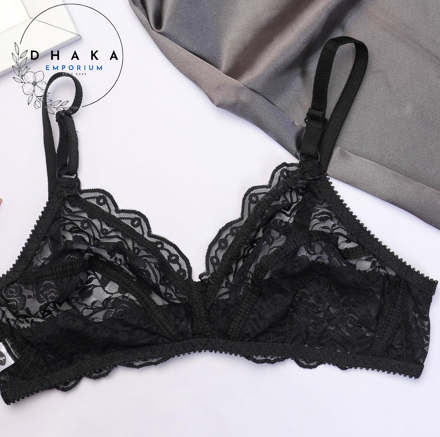 Picture of Export Quality Full Soft Cotton Net Non-Padded Bra Very Comfortable and Fashionable