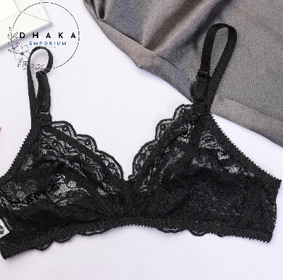Picture of Export Quality Full Soft Cotton Net Non-Padded Bra Very Comfortable and Fashionable