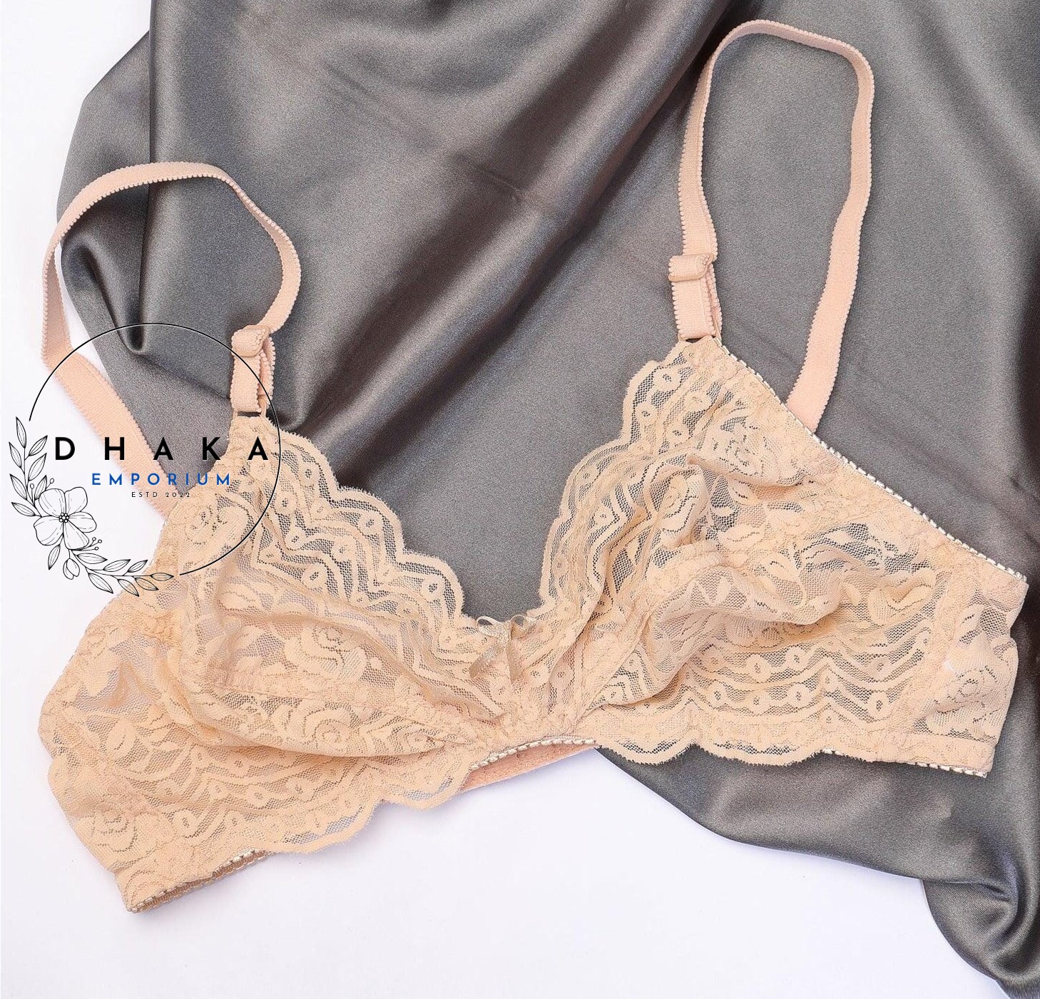 Picture of Export Quality Full Soft Cotton Net Non-Padded Bra Very Comfortable and Fashionable