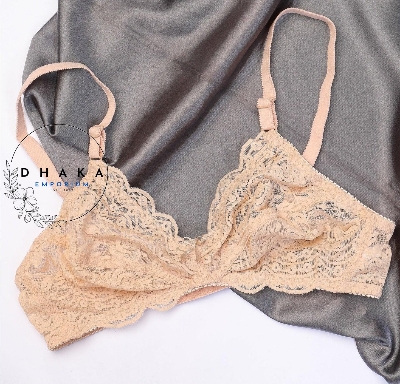 Picture of Export Quality Full Soft Cotton Net Non-Padded Bra Very Comfortable and Fashionable