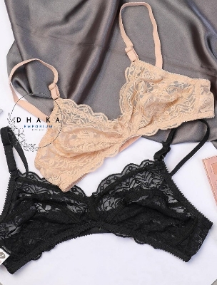 Picture of Export Quality Full Soft Cotton Net Non-Padded Bra Very Comfortable and Fashionable