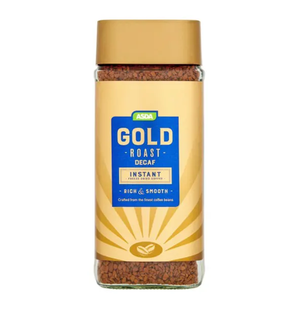 Picture of Asda Gold Roast Decafe Rich and Smooth 200gm Product of UK