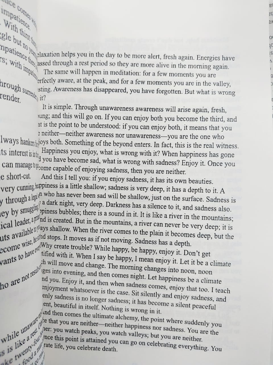 Picture of Blue Meditation Book by Osho - Premium - Paperback