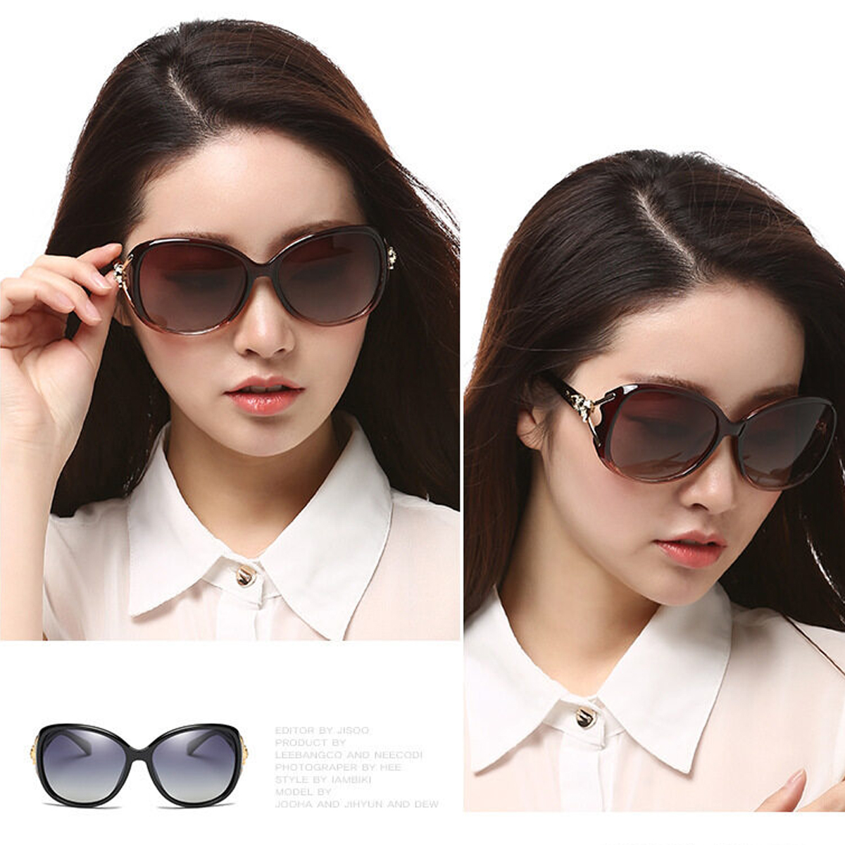 Picture of Fox Head Shape Women Fashion Sunglasses Hot Selling Italy Brand Design Polarized Sunglasses For Female