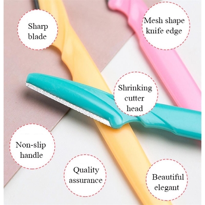 Picture of 3pcs Colorful Eyebrow Razors