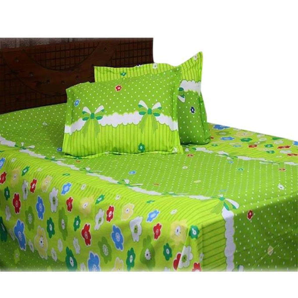 Picture of Digital Home Text King Size Bedsheet With Two Pillow Cover