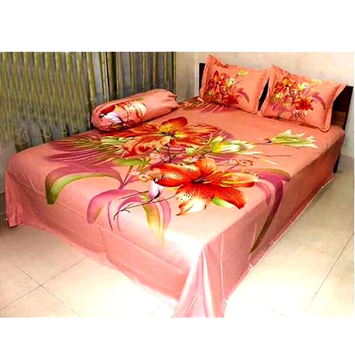 Picture of Double King Size Bedsheet With Two Pillow Cover