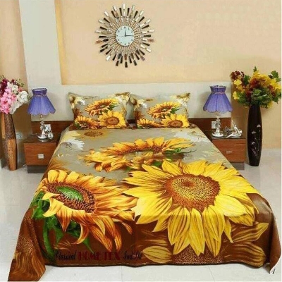 Picture of Double King Size Bedsheet With Two Pillow Cover