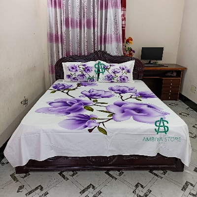 Picture of Double King Size Bedsheet With Two Pillow Cover