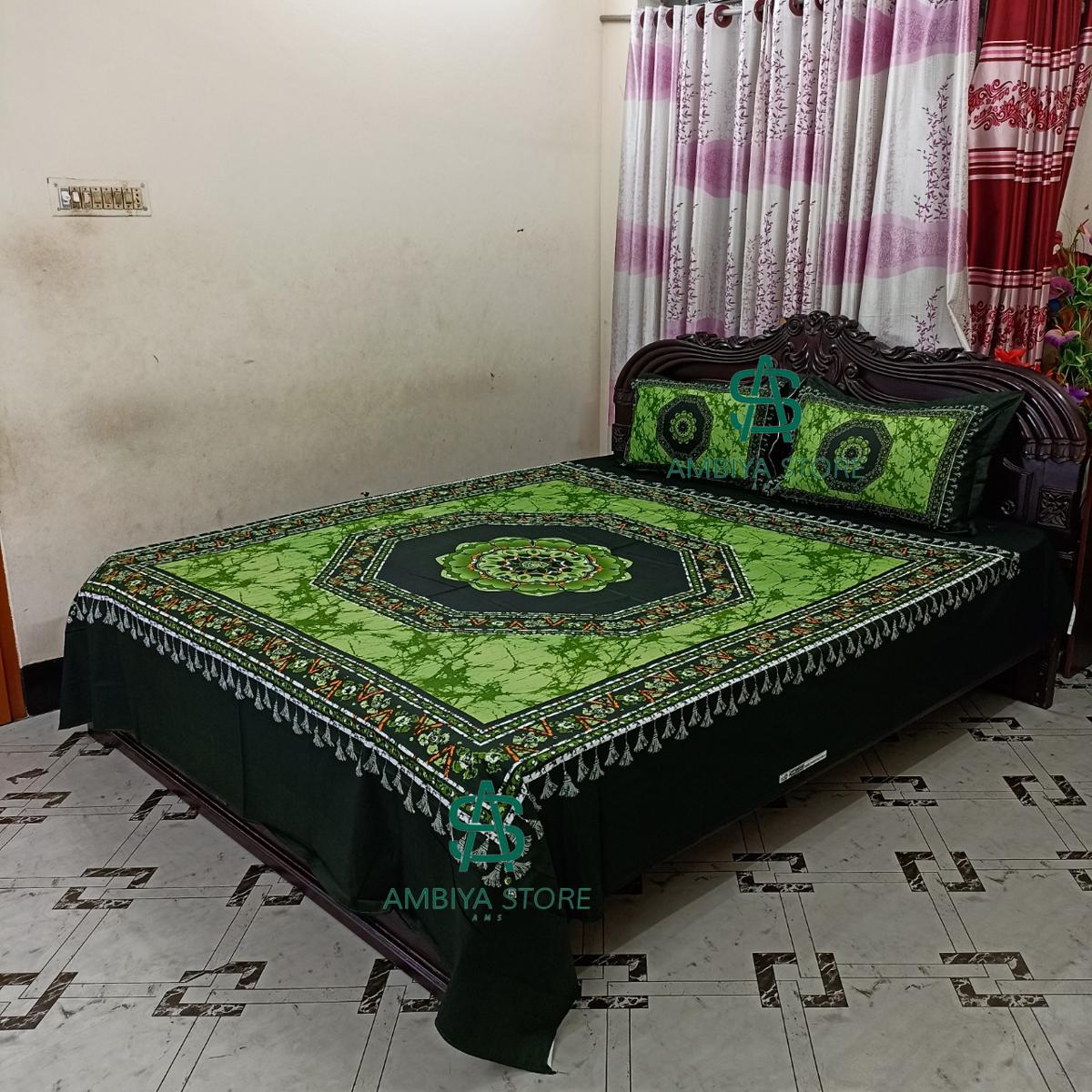 Picture of Double King Size Bedsheet With Two Pillow Cover