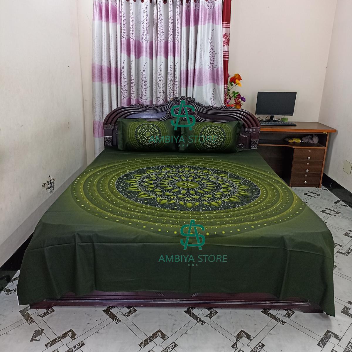 Picture of Double King Size Bedsheet With Two Pillow Cover