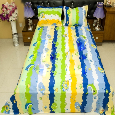 Picture of Digital Home Text King Size Bedsheet With Two Pillow Cover