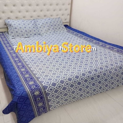 Picture of Double King Size Bedsheet With Two Pillow Cover - Bed Sheet, King Size Bedsheet, Double Size Bedsheet, Bedding Set, Bedsheet