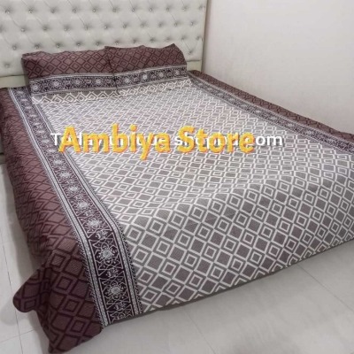 Picture of Double King Size Bedsheet With Two Pillow Cover - Bed Sheet, King Size Bedsheet, Double Size Bedsheet, Bedding Set, Bedsheet