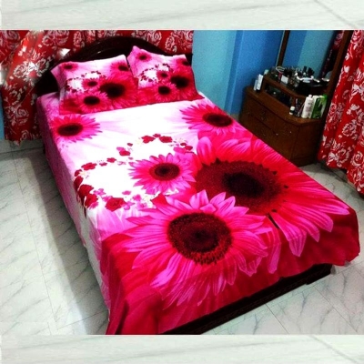Picture of Luxury Panel Bed sheet With Two Matching Pillow Covers