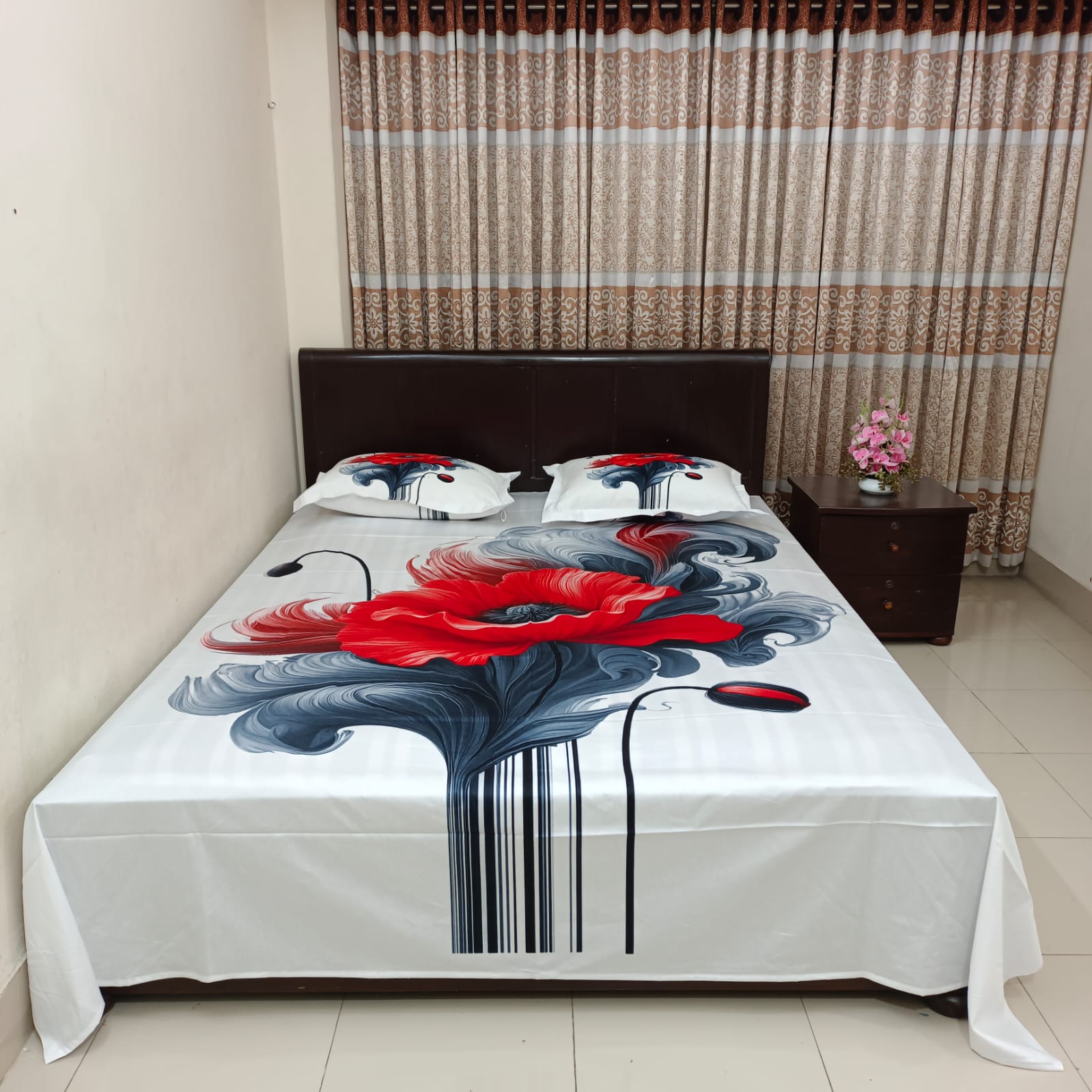 Picture of Digital Printed Luxury Yeamin Home tex bed cover,fiber pillow cover