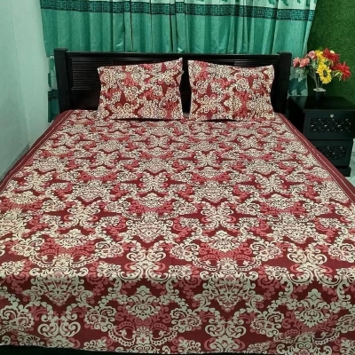 Picture of AC HOME TEX King Size Bed Sheet With Two Pillow Covers,​bed cover.fiber pillow cover ,bedsheet king size,বিছানার চাদর বড়,pillow cover