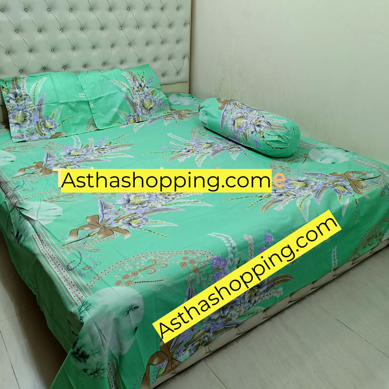 Picture of AC HOME TEX King Size Bed Sheet With Two Pillow Covers,​bed cover.fiber pillow cover ,bedsheet king size,বিছানার চাদর বড়,pillow cover